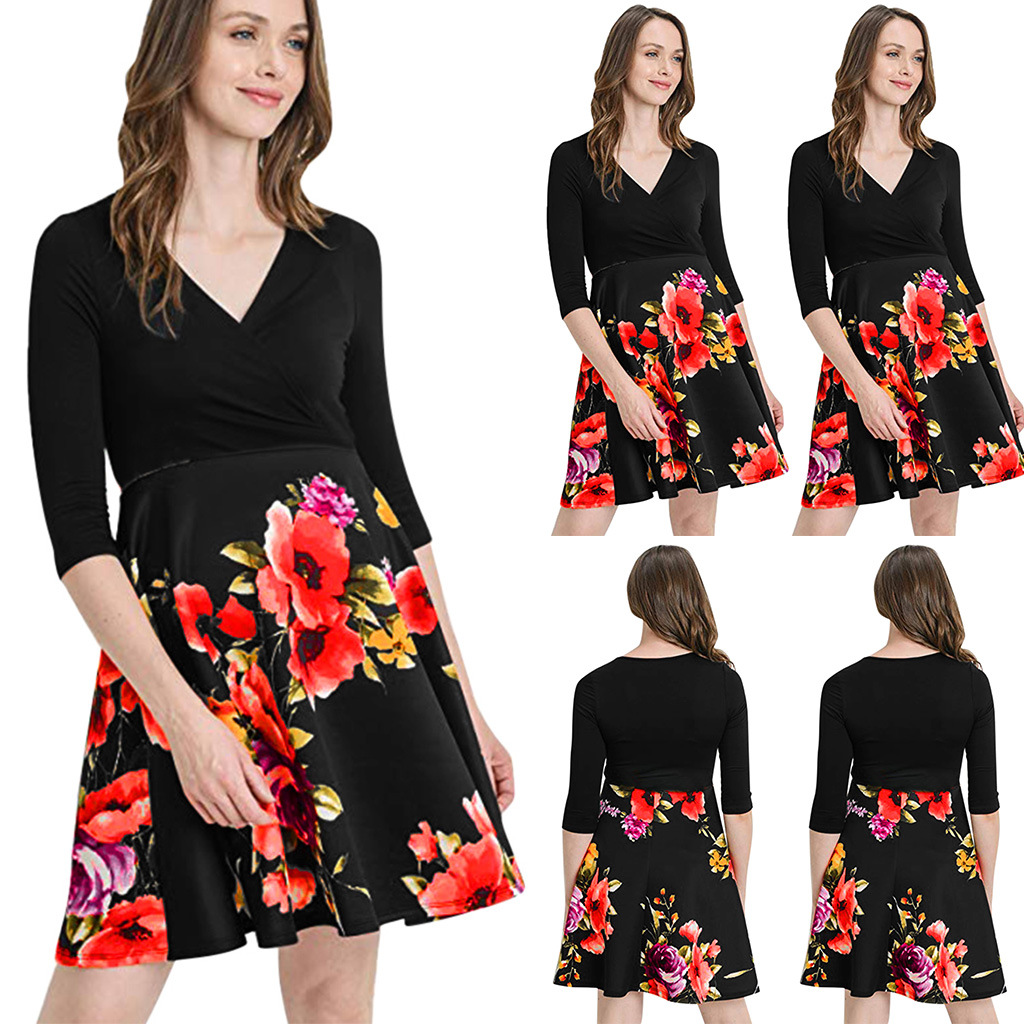 Summer dress for pregnant for breastfeeding