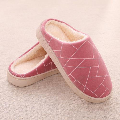 A powerful manufacturer!  Winter household cotton slippers for women thick-soled bags and heels for home indoor couples slippers for men to keep warm at home