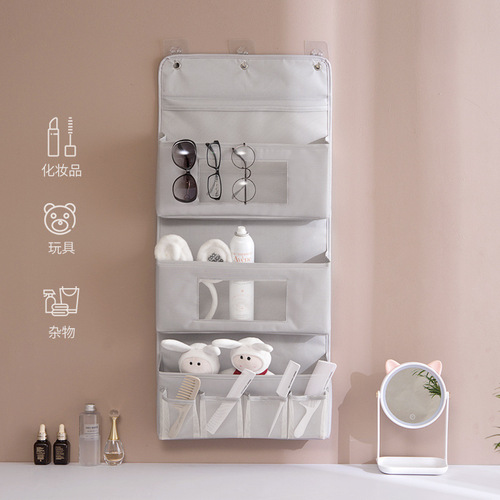 Youna Creative Fabric Cosmetic Storage Door Multi-layer Fabric Hanging Bag Organizing Bag Dormitory Storage Bag Sundries