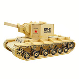 Тяжелая деревянная трехмерная боевая машина, головоломка, интеллектуальное деревянное оружие, игрушка, DIY, раннее развитие