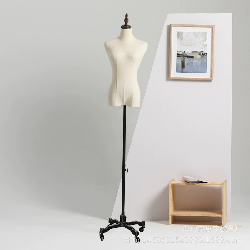 Dress Form Mannequin (Suhe) Female Torso with Pleated Skirt & Adjustable Stand, Multiple Base Options