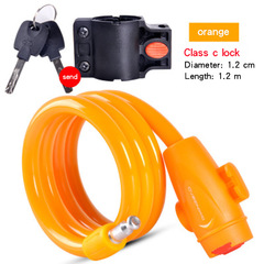 山地自行車鎖單車防盜鎖鏈條鎖便攜式電動電瓶車摩托車固定鋼絲鎖