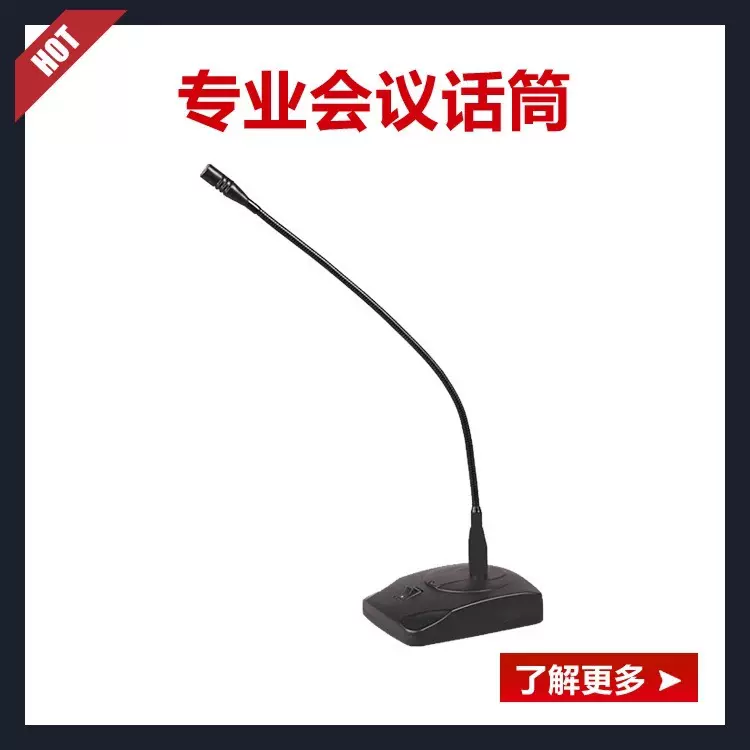 厂家直销邦华ED-21鹅颈式专业有线电容会议麦克风USB电脑台式话筒