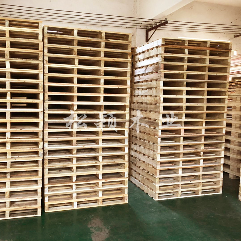 叉车木托盘防潮托盘高承重实木卡板货架木地台板物流运输木托盘