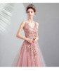 藕 Frequent flowers Sweet Pink Bride's Woodads Dinner Dinner New Year Wedding Dress 6806