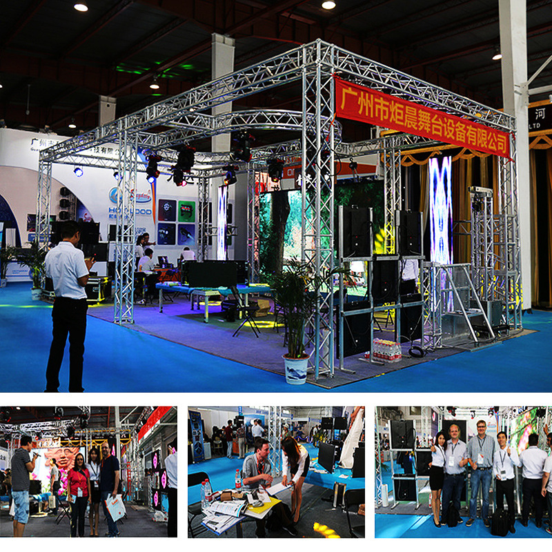 炬晨、铝合金材质、演出舞台桁架、吊挂音响展示架、厂家供应