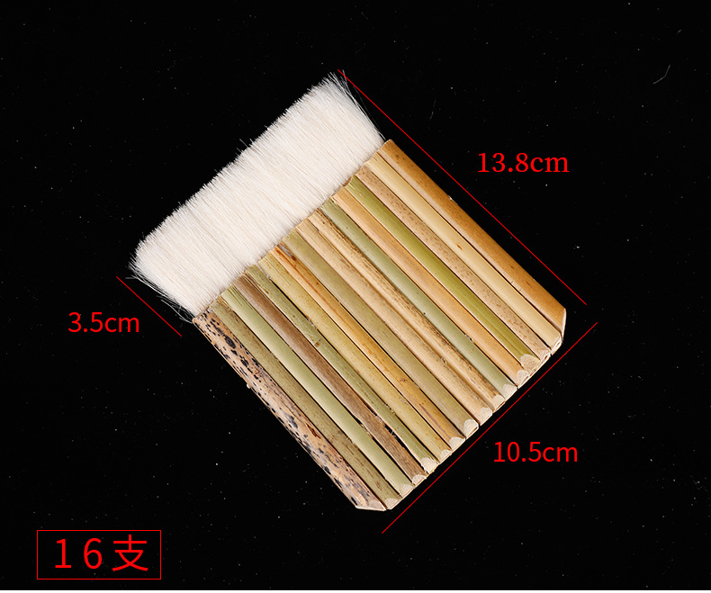 Pincel Plano de Lana en Existencia del Fabricante para Herramientas de Enmarcado, Pincel para Caligrafía y Restauración de Pinturas, Pincel de Lana para Pintura China con Acuarela, Forma Plana.