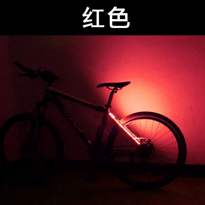 Luz decorativa de la bicicleta luz trasera de la bicicleta de montaña luz muerta luz voladora luz de advertencia Marco de luz estante de luz trasera