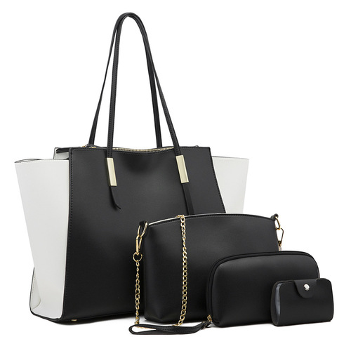 Medini 2024 new fashion simple mother-in-law bag four-piece set crossbody shoulder handheld tote bag wholesale and delivery