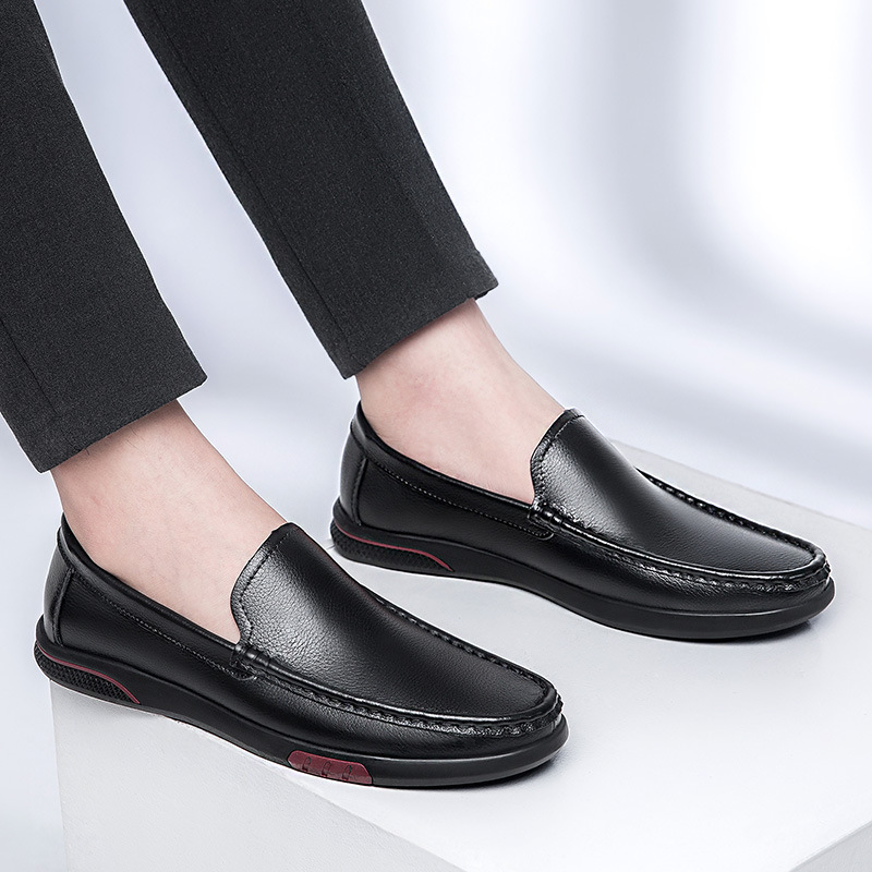 Herren Lederschuhe Für Freizeit Bequeme Halbschuhe Für Männer_voghion.com