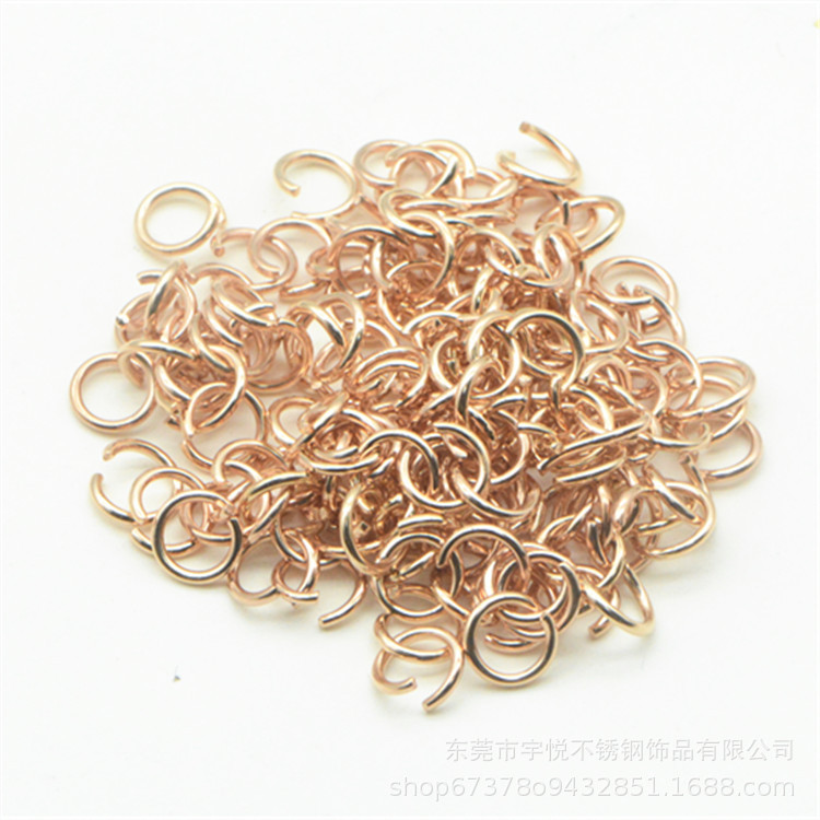 Anillo de conexión de acero inoxidable galvanizado anillo abierto anillo cerrado anillo O anillo pulsera collar anillo de conexión fábrica al por mayor