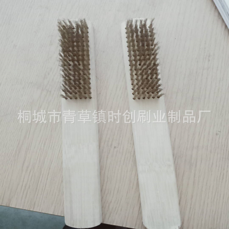 厂家批发木柄钢丝刷 铜丝刷 不锈钢丝刷 镀铜丝刷 可定制