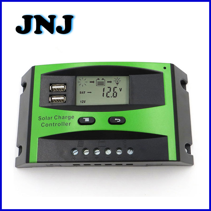 新LD2410/2530太阳能控制器10A~80A光伏路灯12V/24V智能自动识别