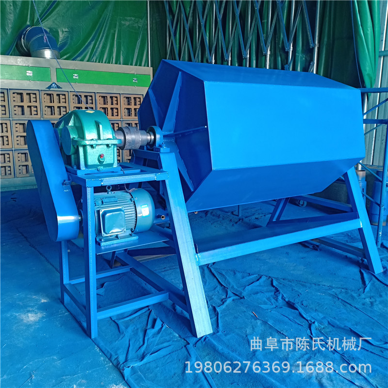 废旧件翻新六角干磨机 回转式研磨机 铁销子氧化皮除锈滚筒抛光机