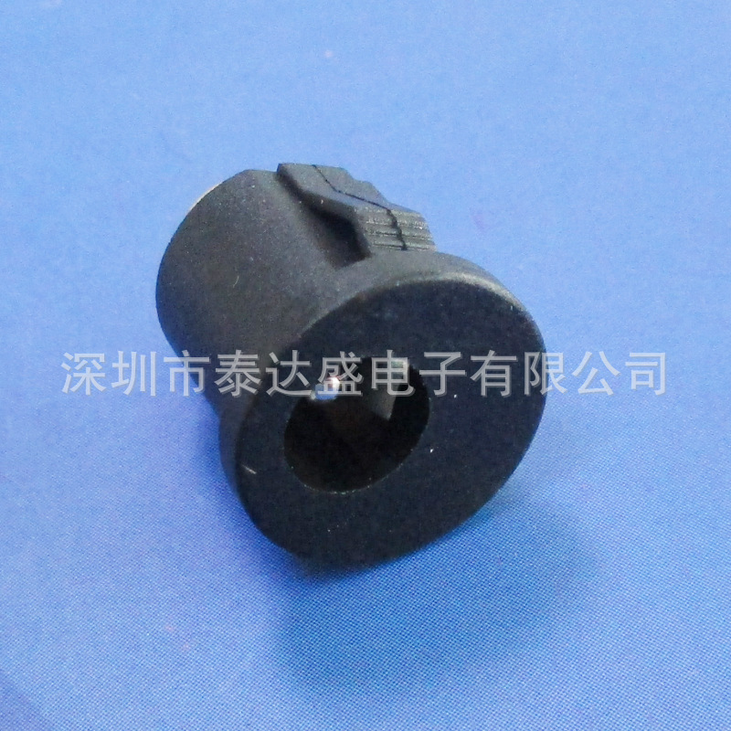 锂电池玩具圆形卡式充电接口 圆形软卡位5.5插孔DC电源插座DC022K