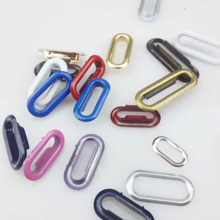 黄铜铁质槽扣旦形U形汽眼鸡眼扣气眼扣鞋眼扣椭圆鞋眼童鞋气眼