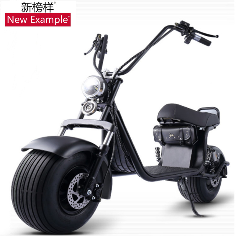 X9 Harley electric car battery car adult large wheel wide tire lithium battery scooter double scooter new pedal