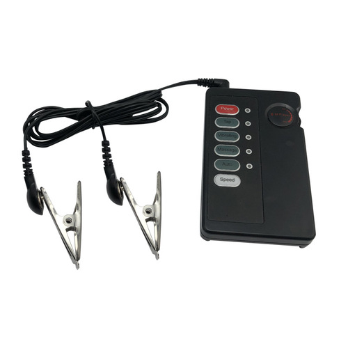 Stainless steel electric shock nipple clamp exercise correction breast clamp SM couple flirting sex toy foreign trade hot sale