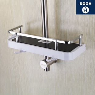 Silver Chrome Color Soap Dish Shower Lifting Rod Soap Dish Lifting Rack Shower Holder Shower Rack Lifting Soap Dish