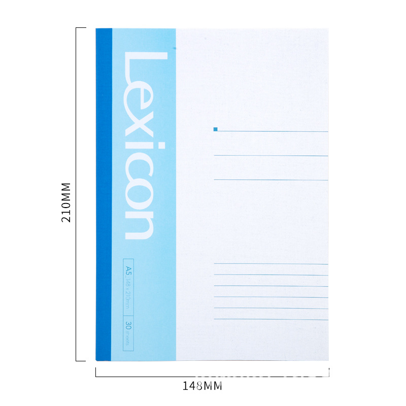 Deli A5/B5 cuaderno 100 páginas copia suave 60 páginas estudiante línea horizontal libro 30 20 páginas diario Libro de Negocios