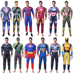 Adult cosplay muscle suit American Captain Poseidon Iron Man Anime Thor Superman holiday party performance