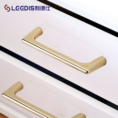 Factory direct sales modern simple cabinet handles simple European imitation gold drawer wardrobe door handles furniture hardware
