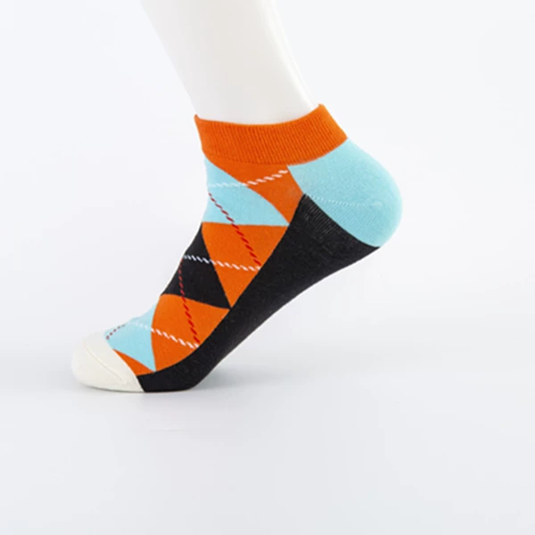 Handmade sewing orange diamond