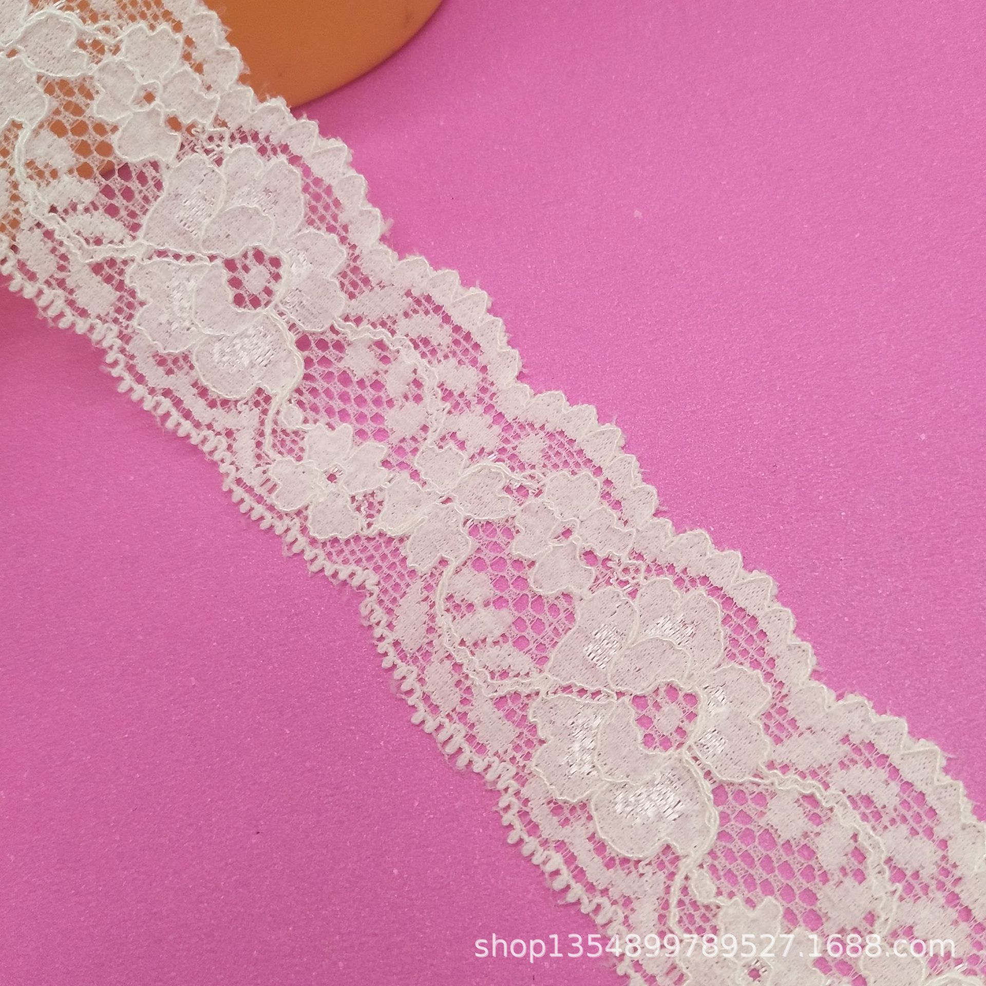 厂家直销现货批发3.8cm好质量弹力蕾丝花边女装内衣花边量大优惠
