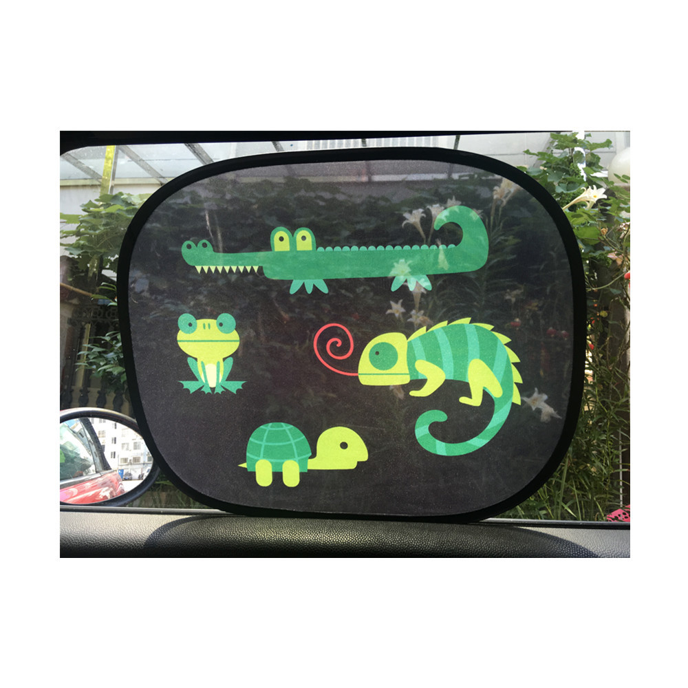 Parasol de coche de dibujos animados 44*35 malla película electrostática Universal ventana sombrilla parasol