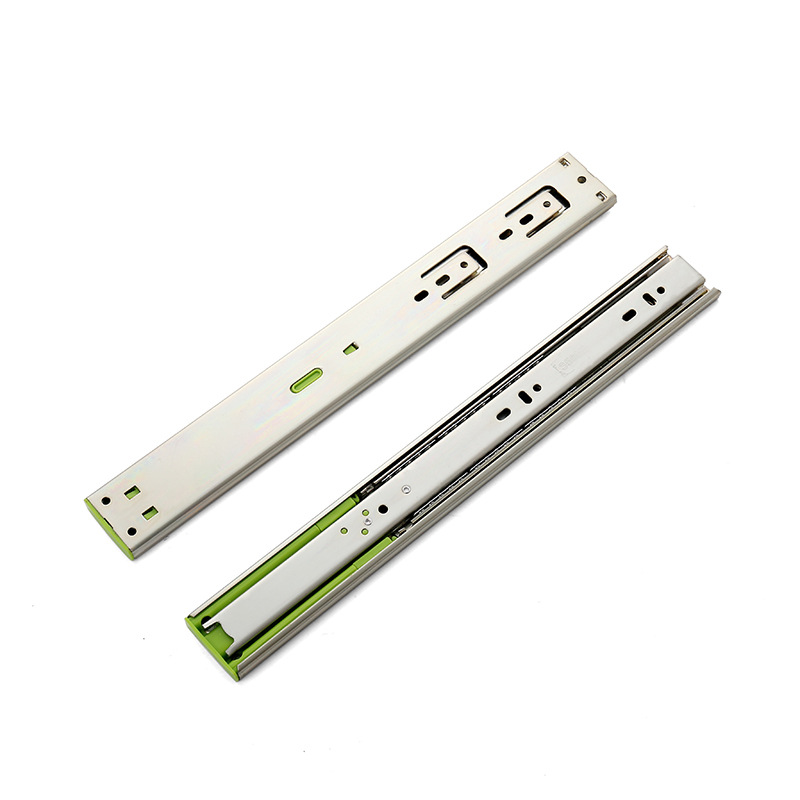 4515 cajón de bolas tres secciones 8 pulgadas amortiguación amortiguador pista silenciosa fábrica de accesorios de hardware fuente de muebles