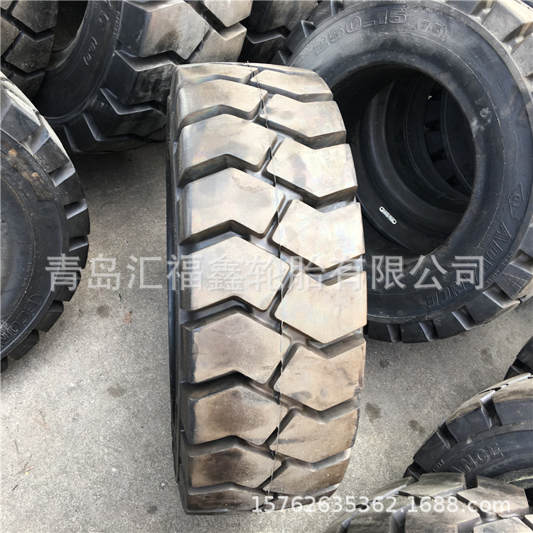 厂家供应  2.50-15 工业实心轮胎 250-15 叉车轮胎