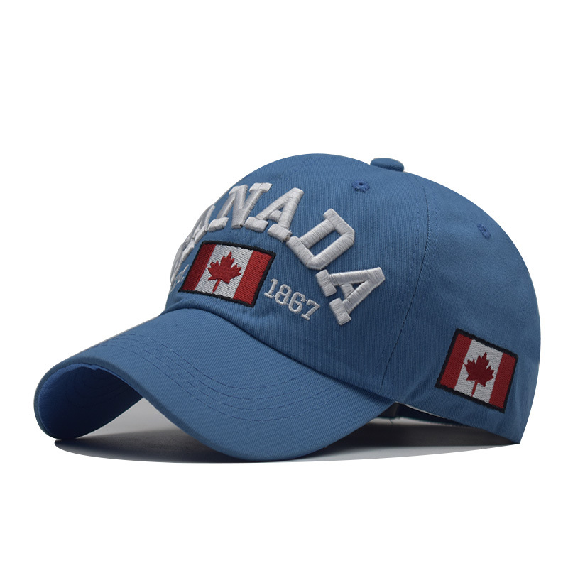 AliExpress eBay popular carta CANADÁ gorra de béisbol para hombres y mujeres gorra de béisbol canadiense de algodón todo partido gorra de pico