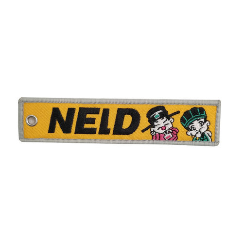 Customized LOGO ready-to-wear embroidery processing personalized keychain accessories lock edge epaulette cross-border embroidery customization