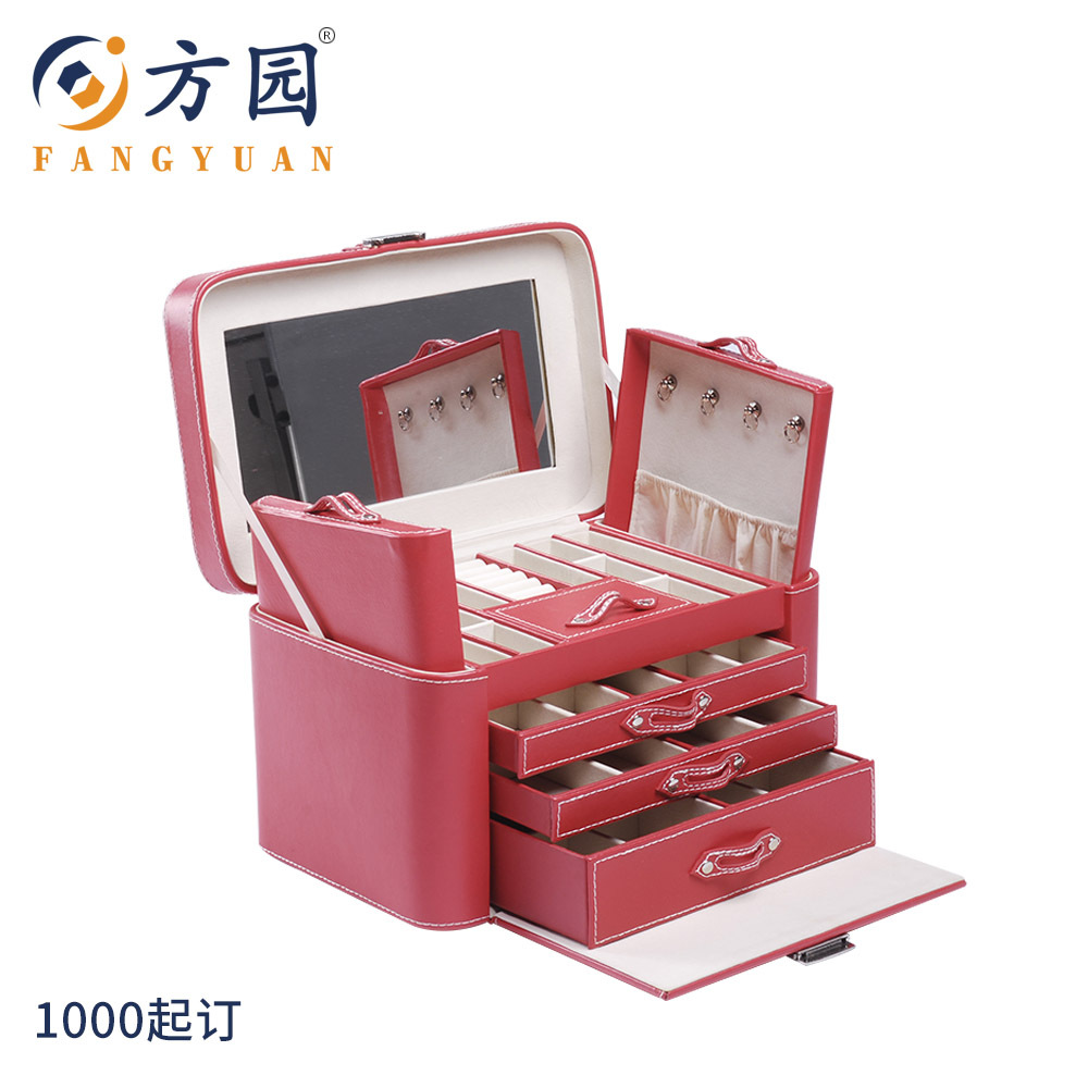 精美绒布白色吊坠盒 高档手镯盒子包装盒饰品收纳盒