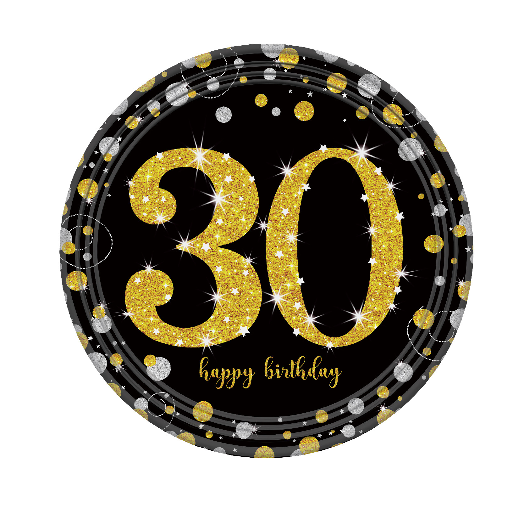 30 # 골드 9 인치 디스크 8PC