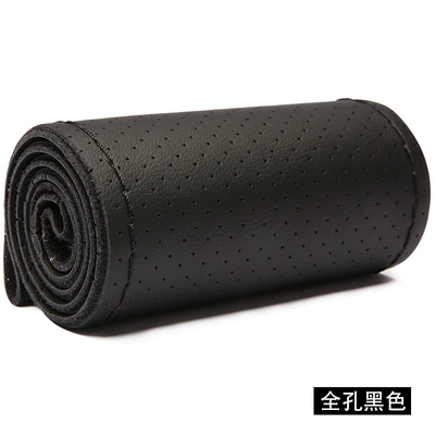 Steering wheel cover Steering Wheel Cover, Universal - full-hole-black-line-38cm