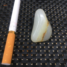 天然新疆和田玉  俏色黄皮 白玉 三色 籽料 原石 玉器礼品小挂件