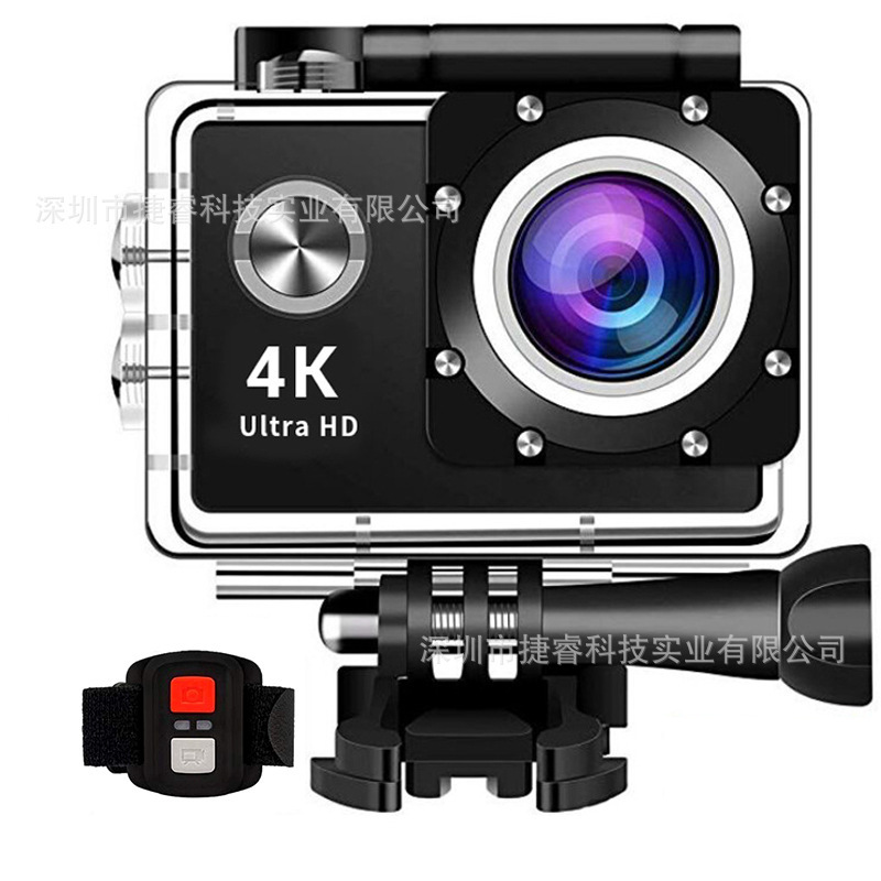 Foreign Trade Wholesale High-Definition Mini Waterproof Sports Camera Cycling Multi-Function Can Be Connected to Wifi with Remote Control Camera Anti-Shake Foreign Trade Wholesale High-Definition Mini Waterproof Sports Camera Cycling Multi-Function Can Be Connected to Wifi with Remote Control Camera Anti-Shake