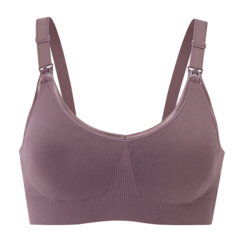 Dropshipping Summer Adjustable Nursing Bra Push Up Top Buckle Convenient Breastfeeding Wireless Maternity Underwear