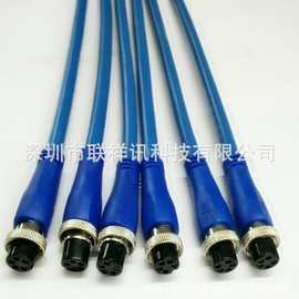 车载监控主机录像机尾线接插线音频视频电源航空线4P/6P航空头