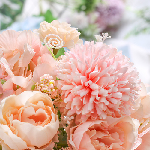 Factory direct supply of wedding simulation bouquets home decoration flowers ins simulation rose photography bouquet small handful of roses