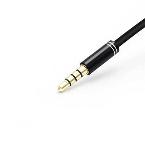 Smartphone and computer audio splitter with microphone input, 3.5mm to dual 3.5mm audio cable for karaoke mic