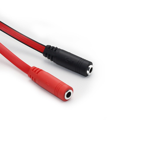 Mobile phone 3.5mm plug to headphone microphone jack headphone converter notebook one-to-two conversion wiring