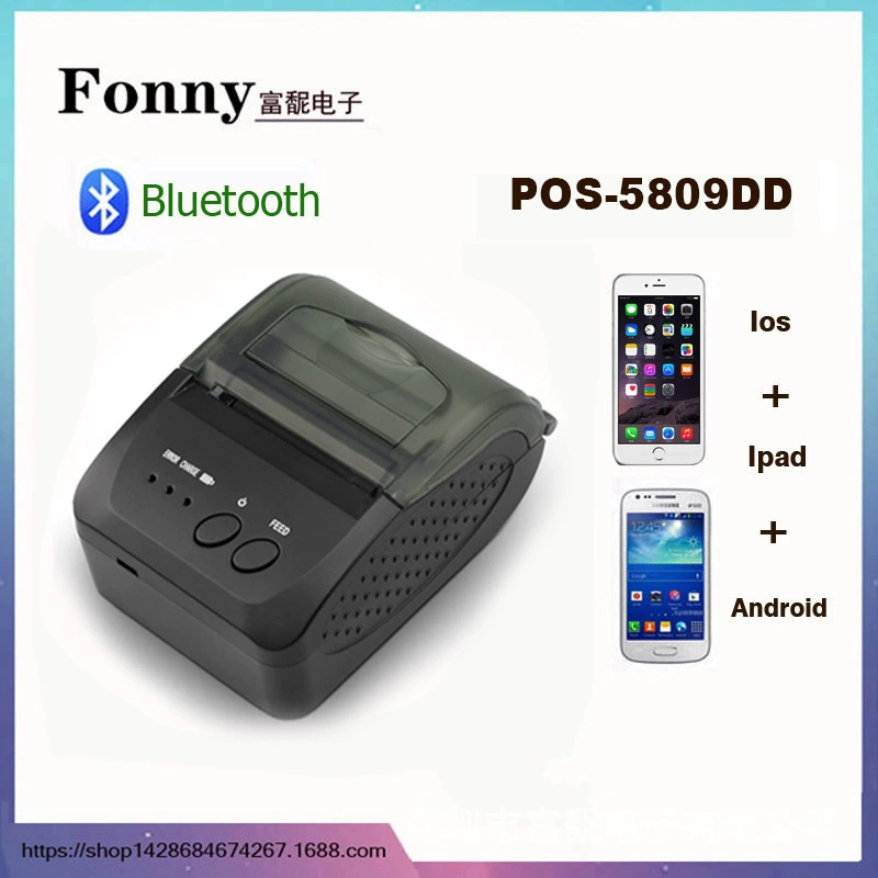 Печатание билета печатания билета принтера термального принтера 58mm 58mm Bluetooth беспроволочное малое Takeaway
