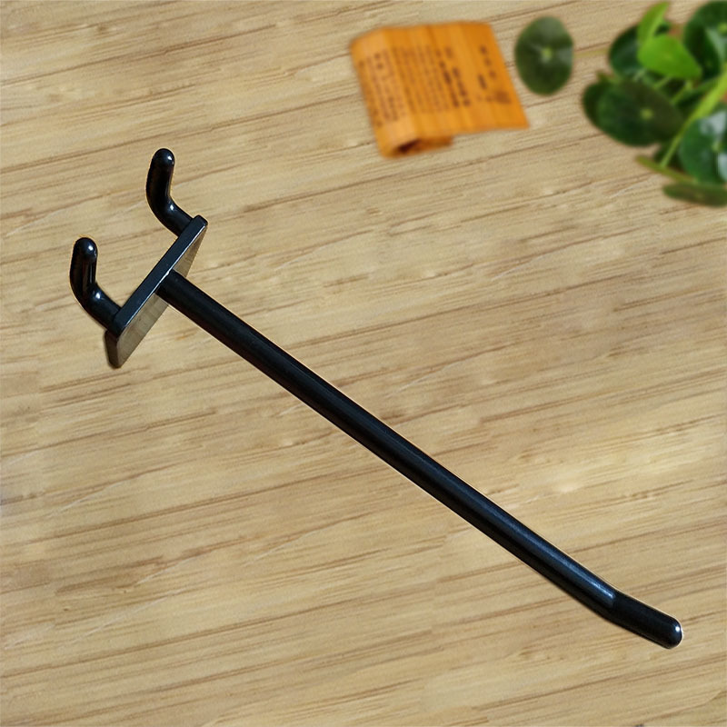 Display Box hook supermarket books and periodicals hook hole board plastic supermarket black tag display rack paper shelf hook