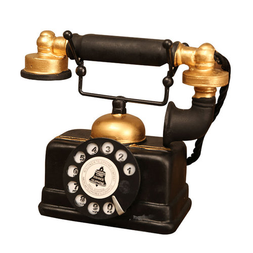 Retro nostalgic old-fashioned telephone ornaments creative telephone ornaments model movie shooting bar desktop decorations