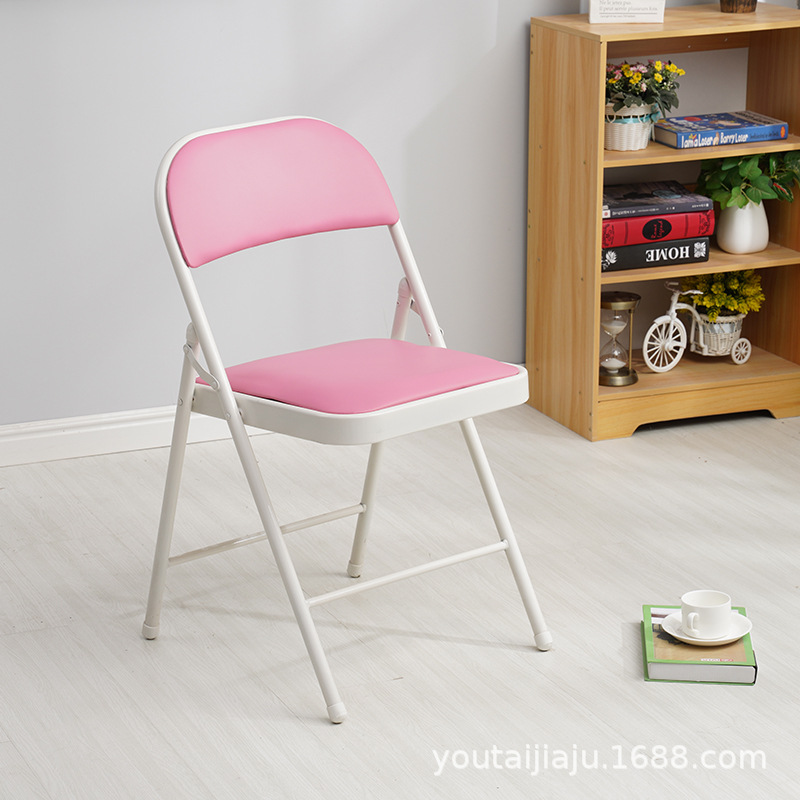Silla plegable hogar taburete portátil de alquiler Oficina Conferencia ordenador comedor silla simple moderno dormitorio respaldo silla