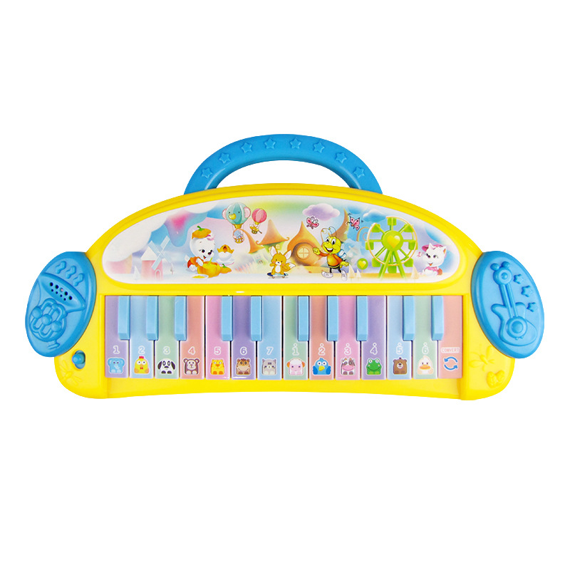 Nuevos juguetes educativos de educación temprana para niños música educación temprana 24 órgano electrónico clave instrumento musical de simulación para niños Venta caliente al por mayor