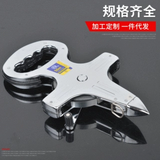 便携式不锈钢手提钢架尺 不锈钢卷尺工地测量手摇架尺