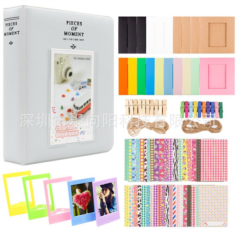 Polaroid Camera Mini 12/11/9 8+8 Accessories 6-in-1 Set 3inch Photo Album Sticker Colorful Photo Frame